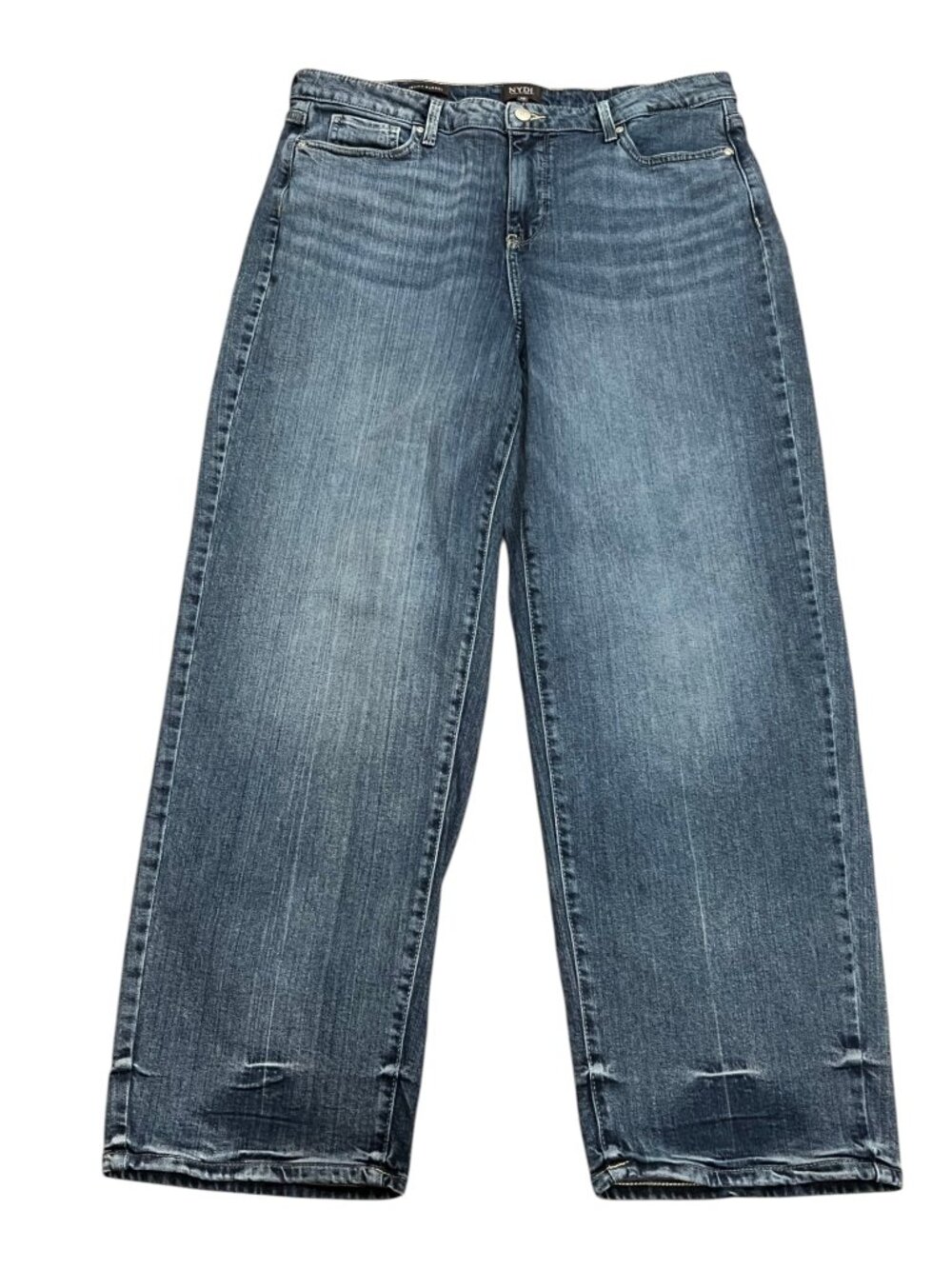 NYDJ Jemma Barrel Jeans, Med Wash, 12